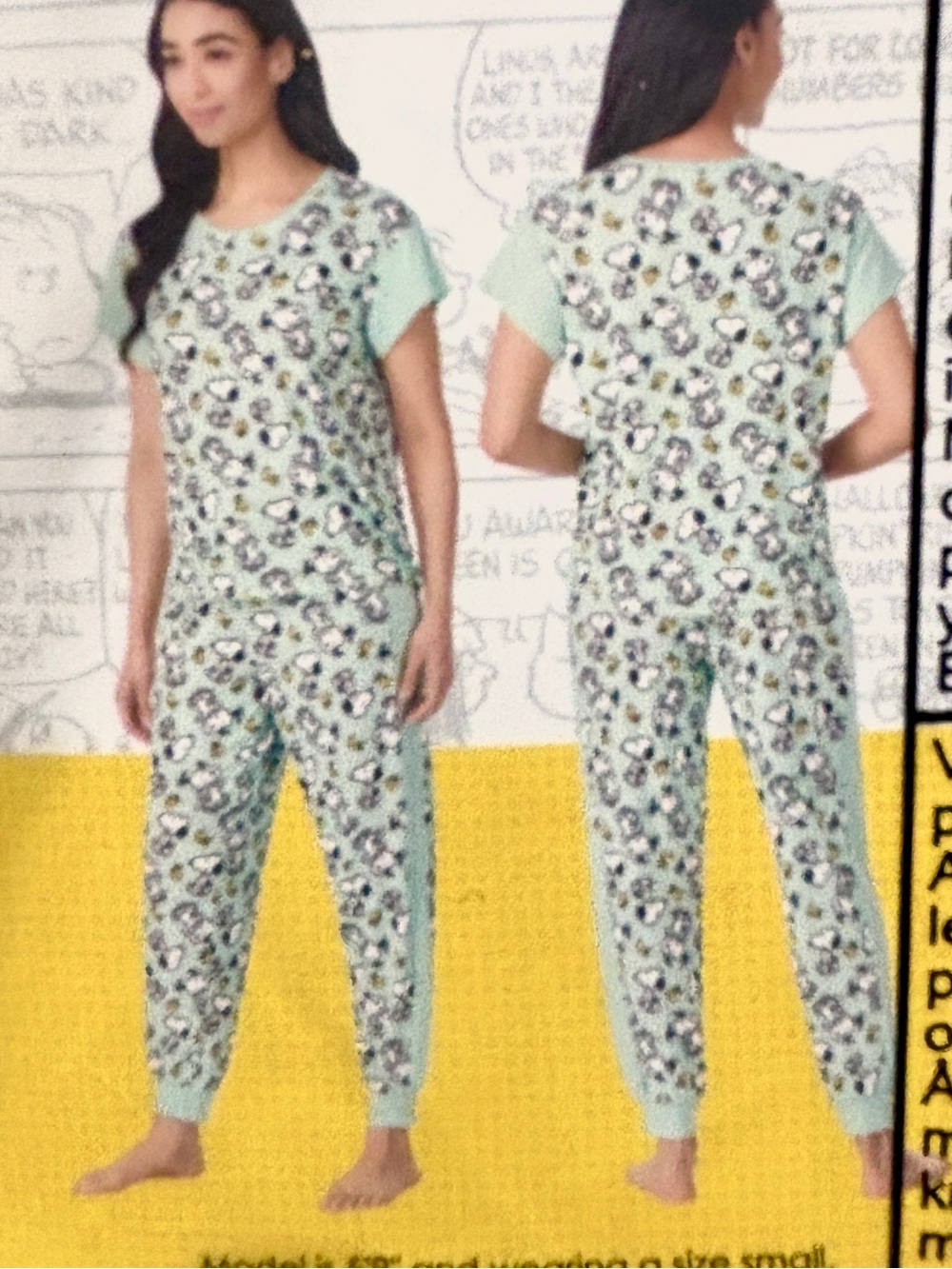 PJ Set XL Snoopy Print